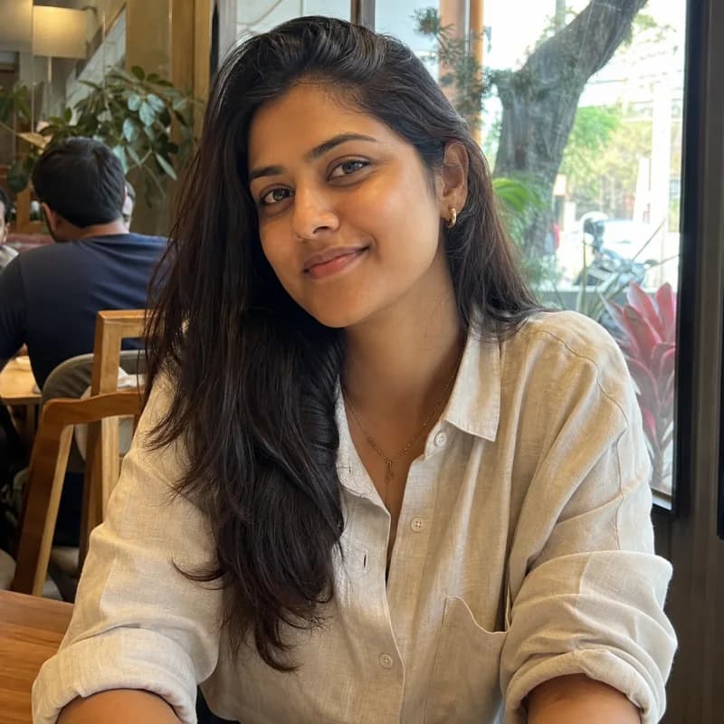 Aanya Mehta at a Bengaluru cafe
